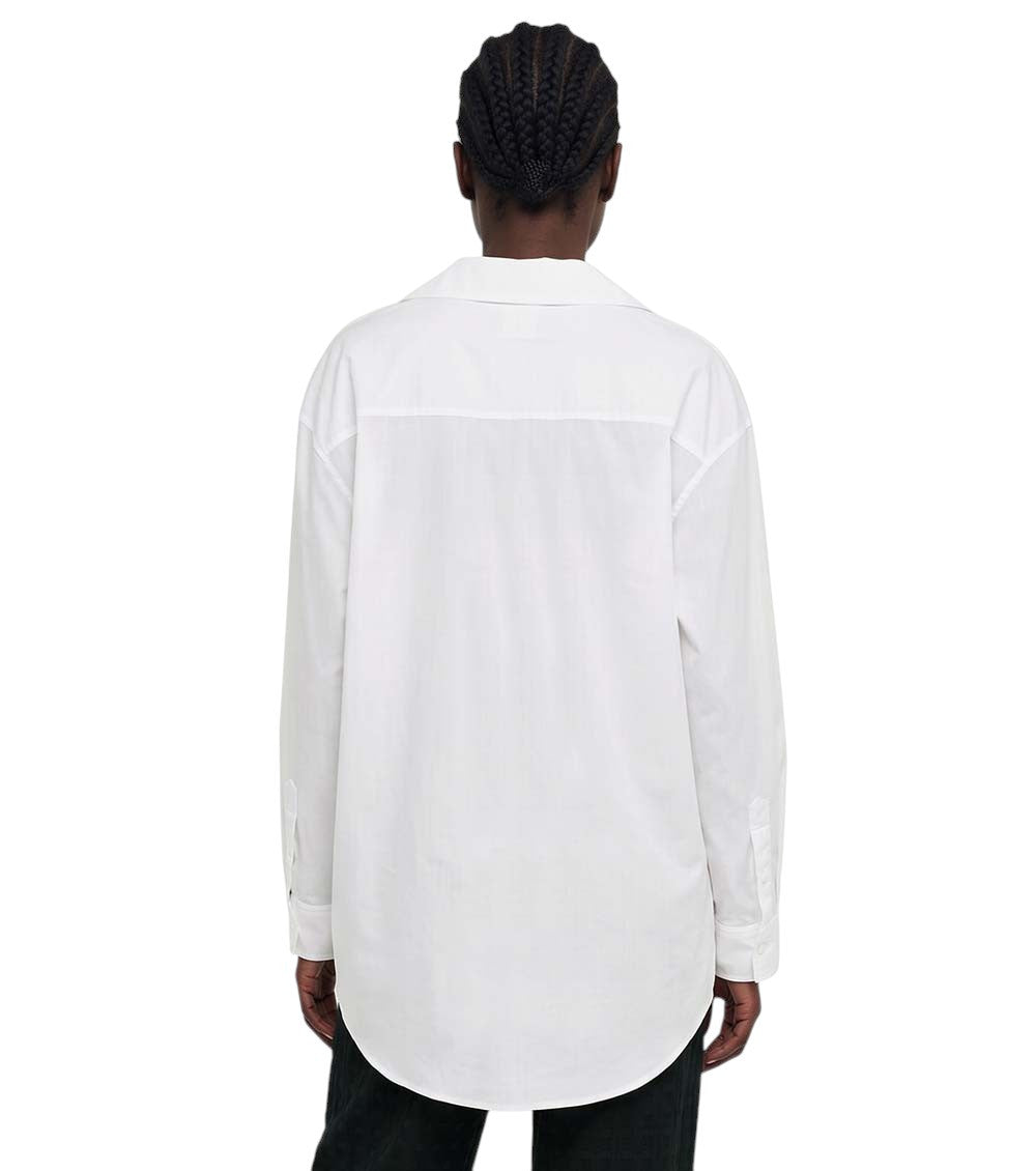White Relaxed Logo Shirt 2