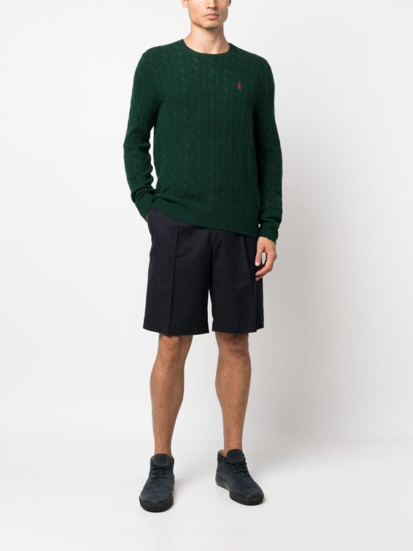 Green Embroidered Logo Sweater 5