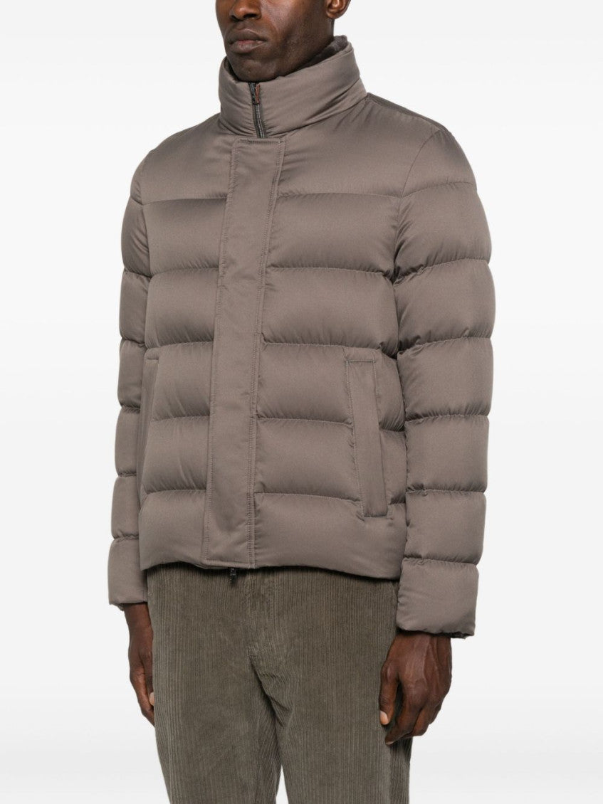 Brown Quilted Jacket 2