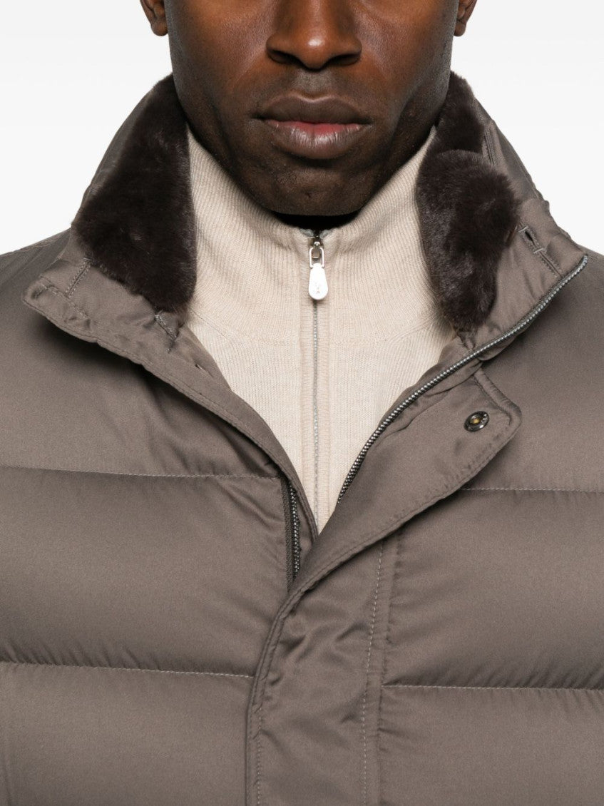 Brown Quilted Jacket 4