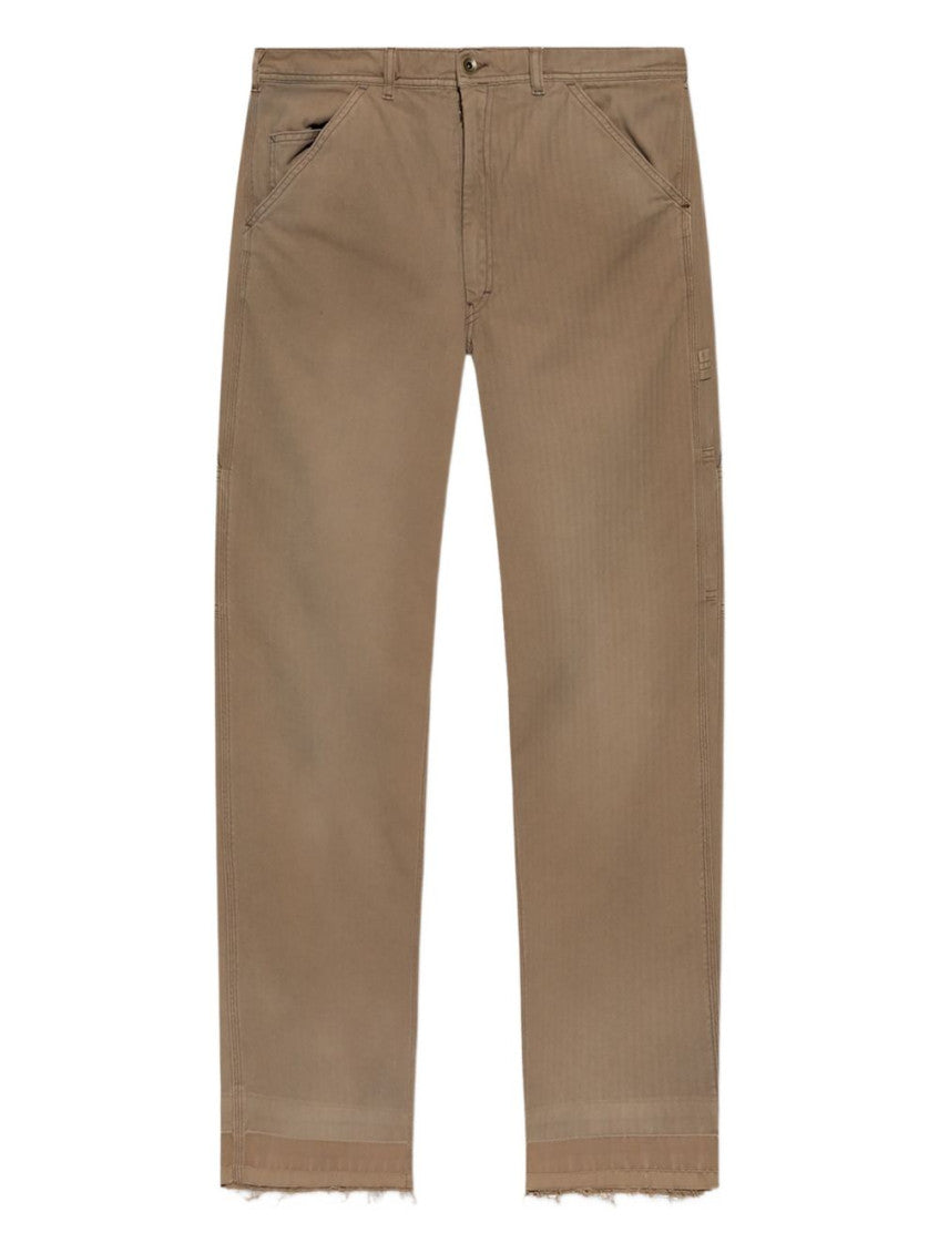 Beige Cotton Trousers 1