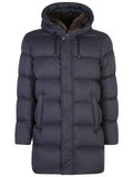 Navy Blue Quilted Jacket 1