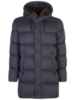 Navy Blue Quilted Jacket 1