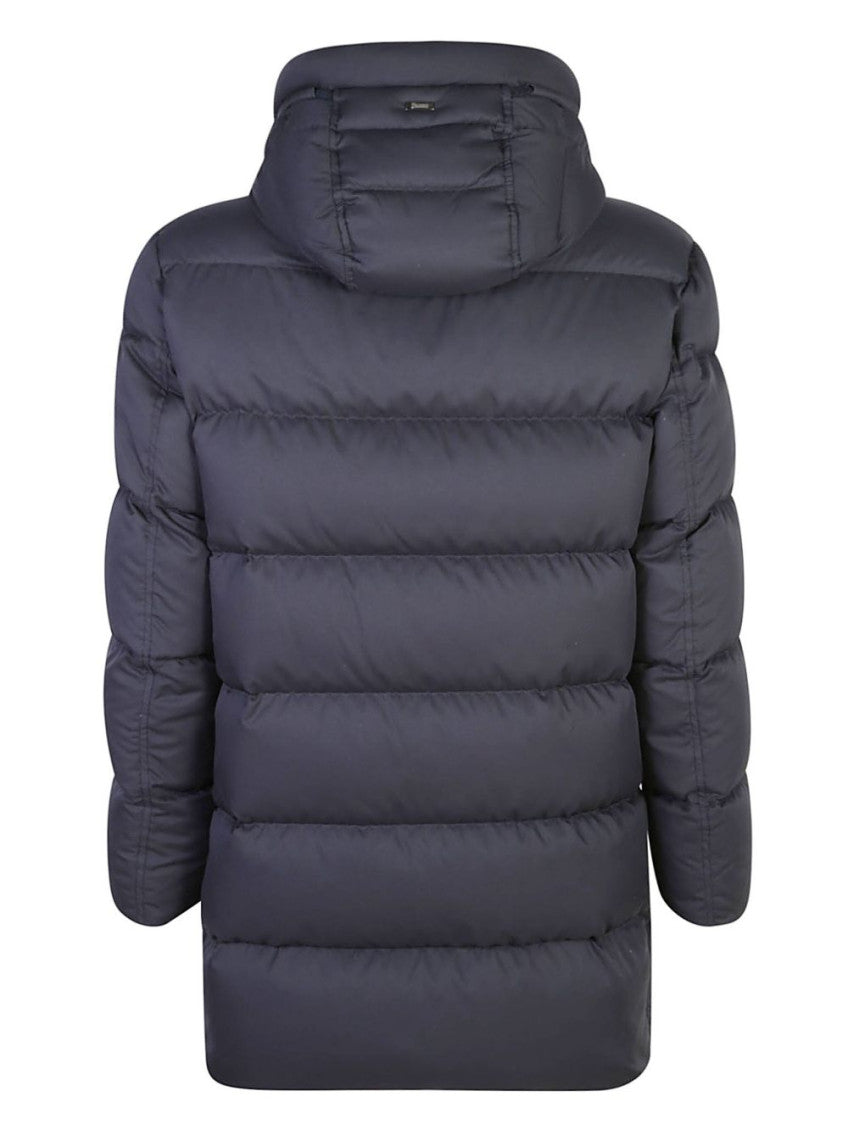 Navy Blue Quilted Jacket 2
