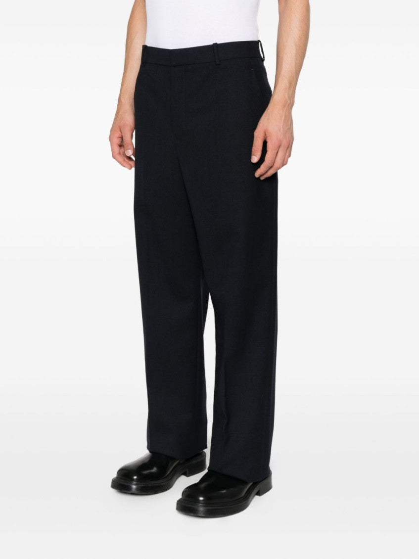 Blue Wool Trousers 3