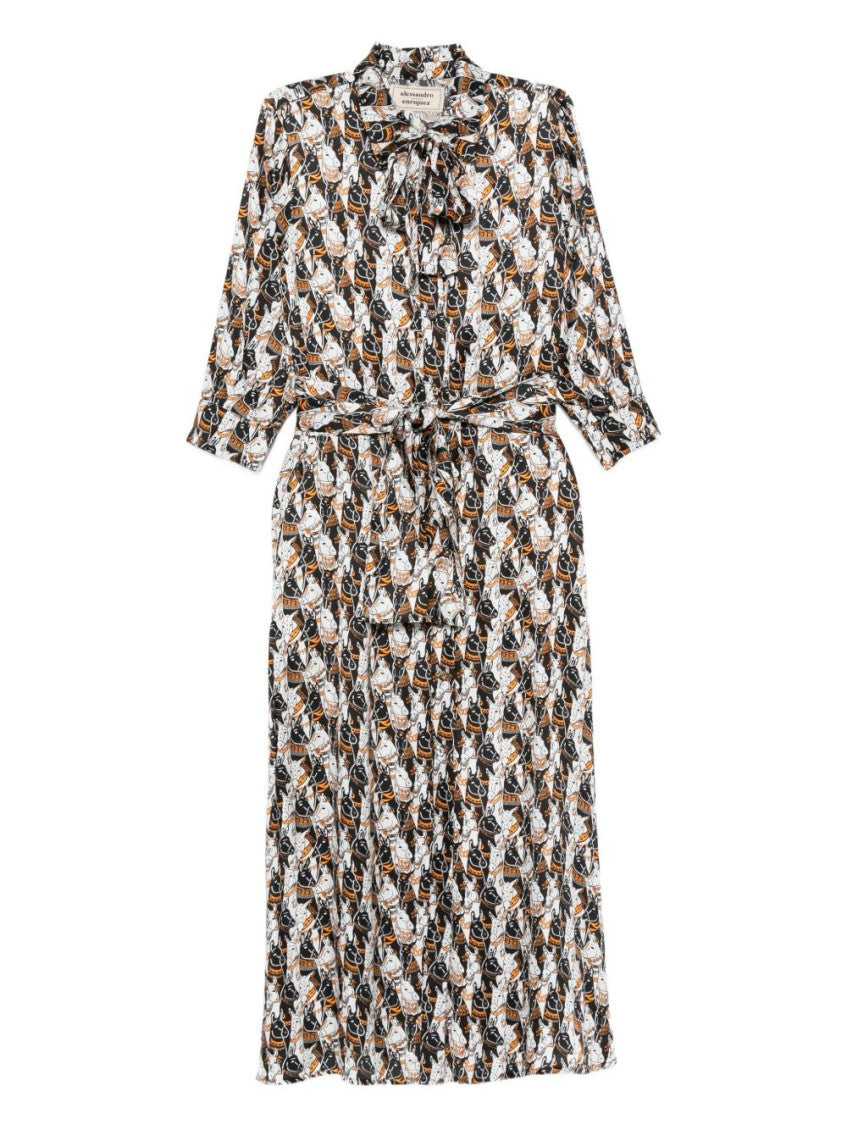 Multicolor Graphic-Print Dress 1