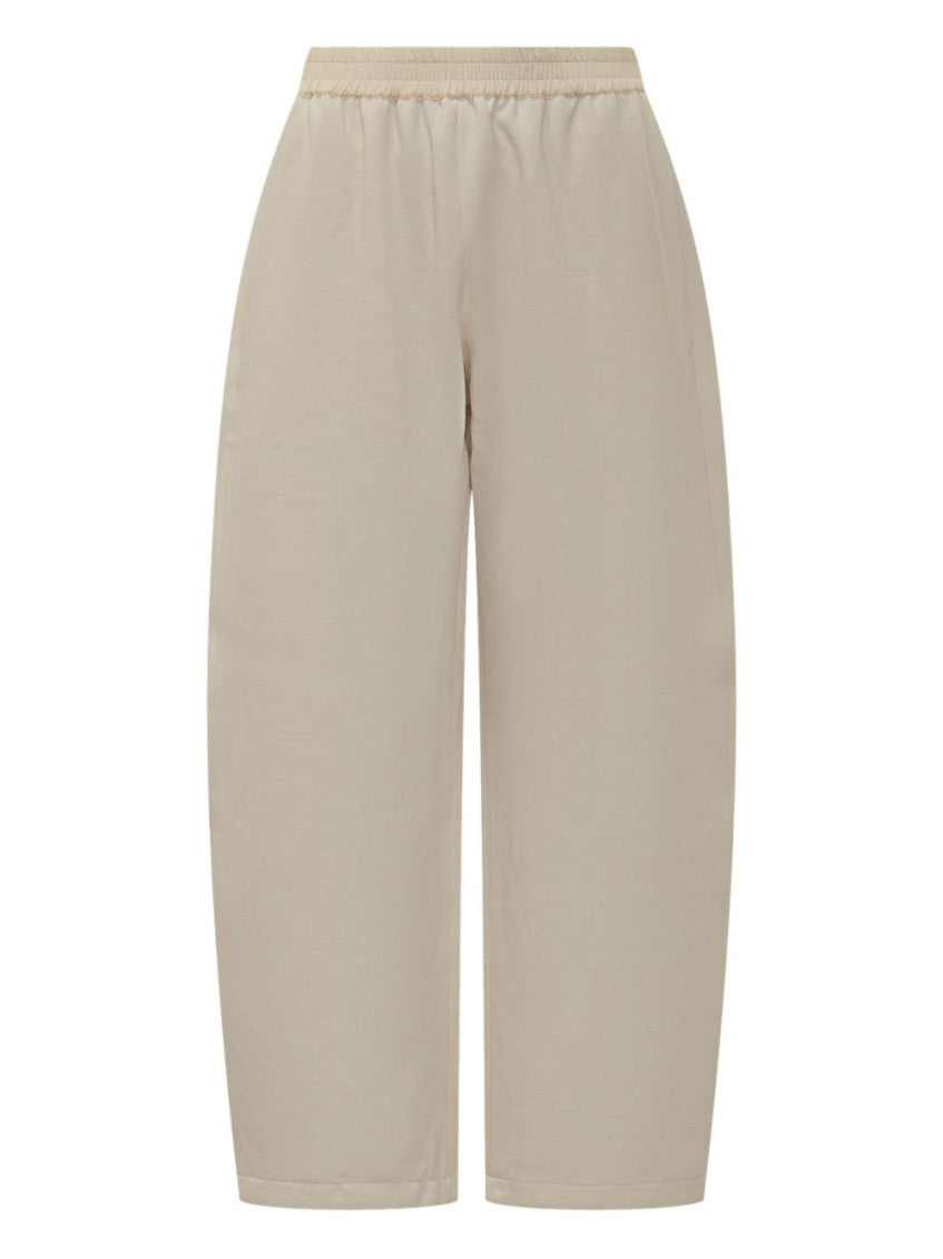 White Wool Trousers 1