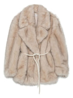 Beige Self-Tie Coat 1