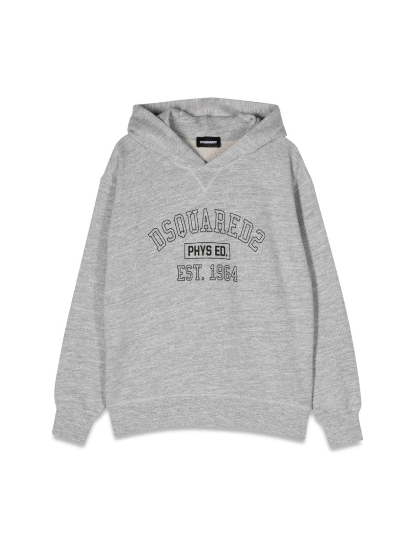 Kids Grey Logo Hoodie 1