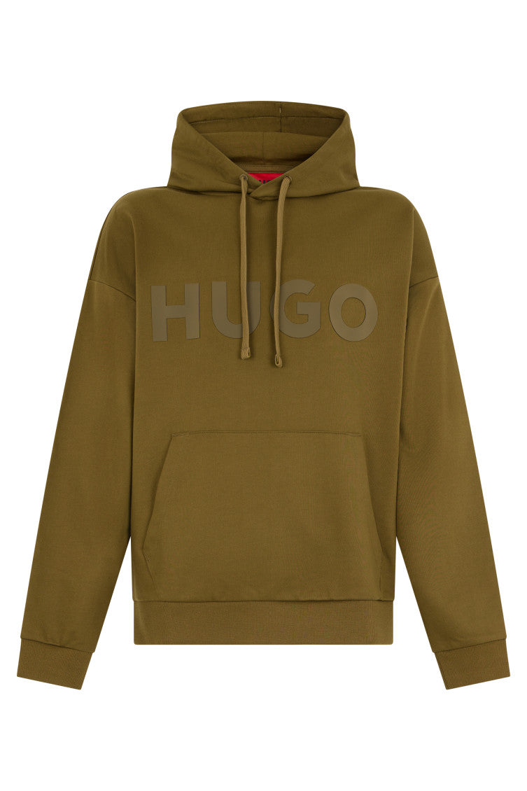 Khaki Logo Regular Hoodie 1
