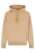 Beige Logo Regular Hoodie 1