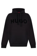 Black Logo Regular Hoodie 1