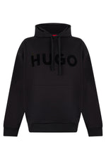 Black Logo Regular Hoodie 1