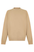 Beige Crew Neck Sweatshirt 1