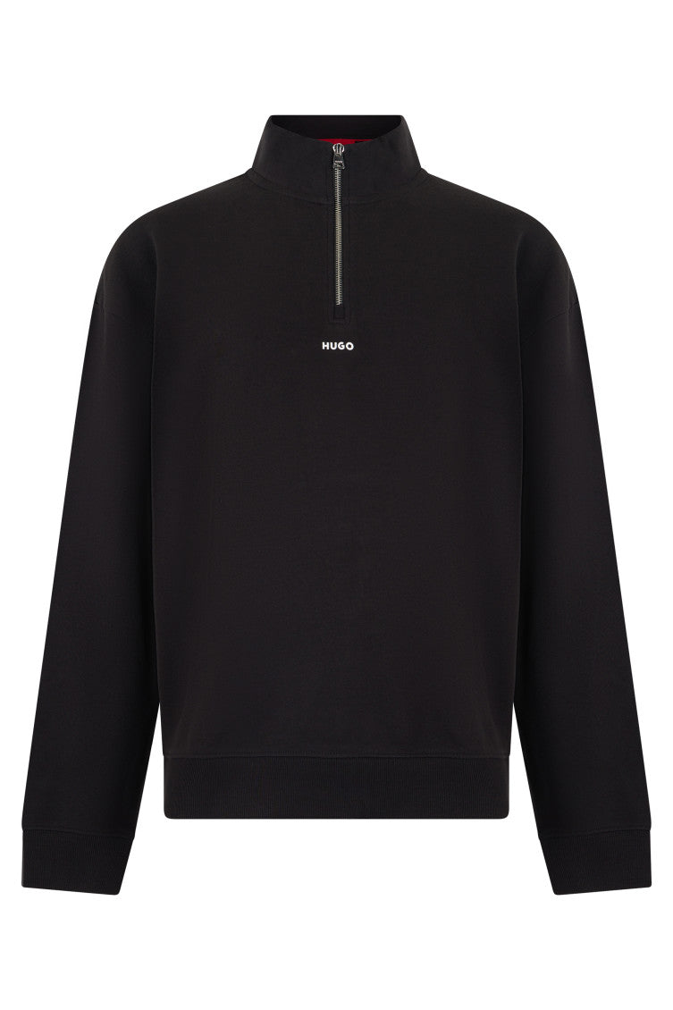 Black Mock Collar Sweatshirt 1