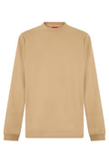 Beige Crew Neck T-Shirt 1