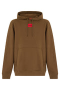 Brown Loose Logo Hoodie 1