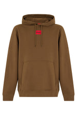 Brown Loose Logo Hoodie 1