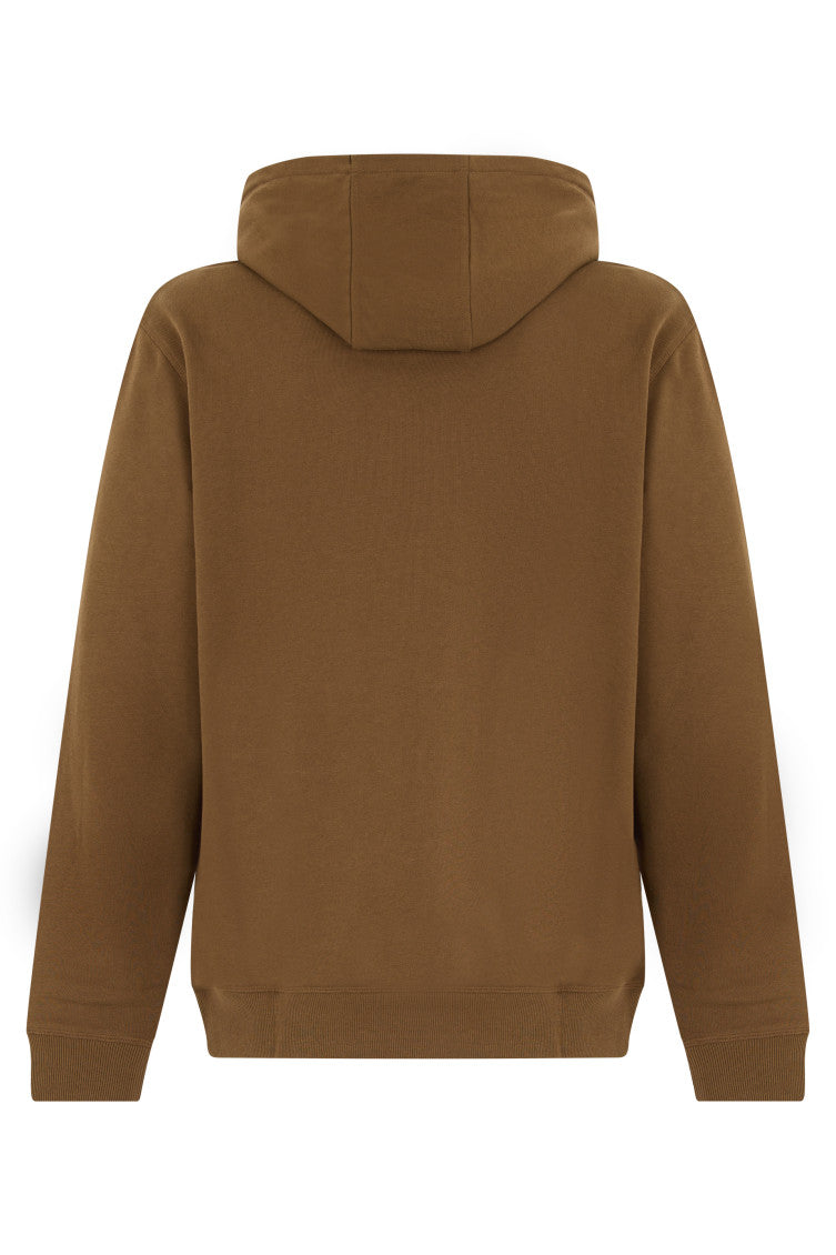 Brown Loose Logo Hoodie 2