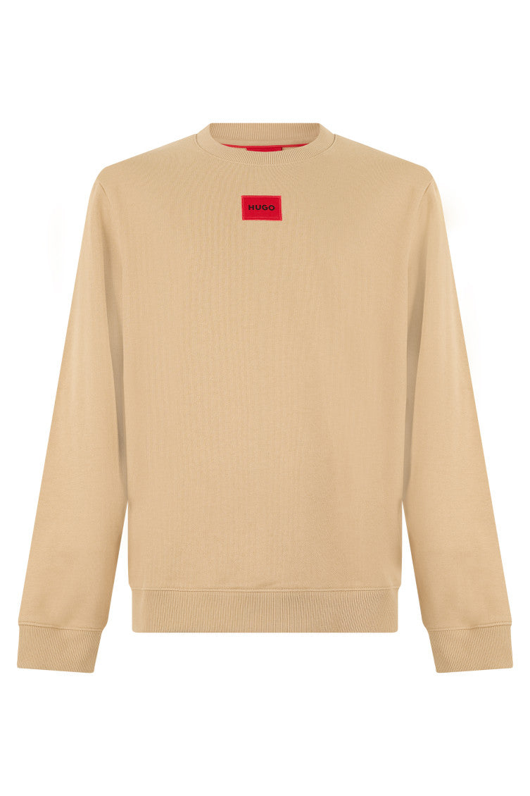 Beige Crew Neck Sweatshirt 1