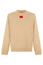 Beige Crew Neck Sweatshirt 1