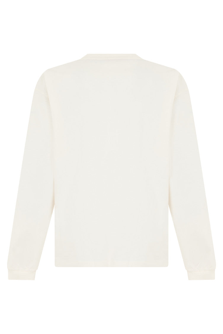 White Crew Neck T-Shirt 2