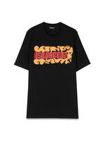 Girls Black Graphic T-Shirt 1