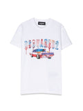 Kids White Graphic T-Shirt 1