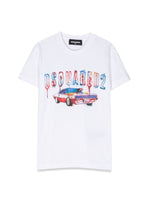 Kids White Graphic T-Shirt 1