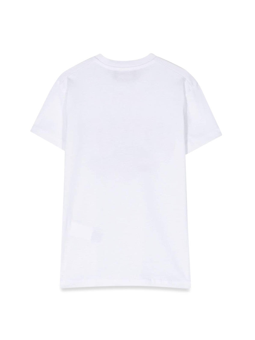 Kids White Graphic T-Shirt 2