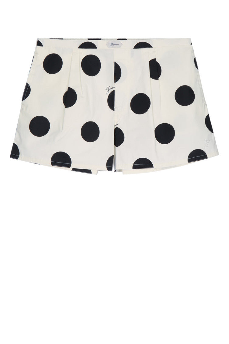 Off White Polka Dot Shorts 1
