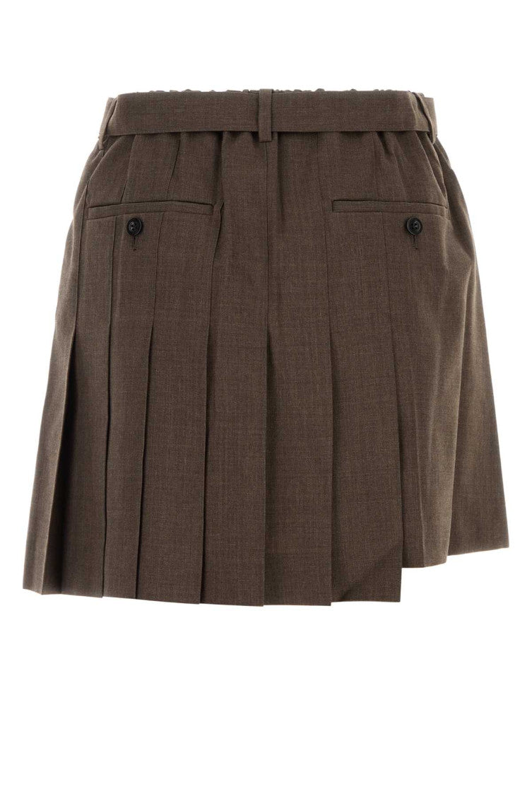 Brown Solid Shorts 2