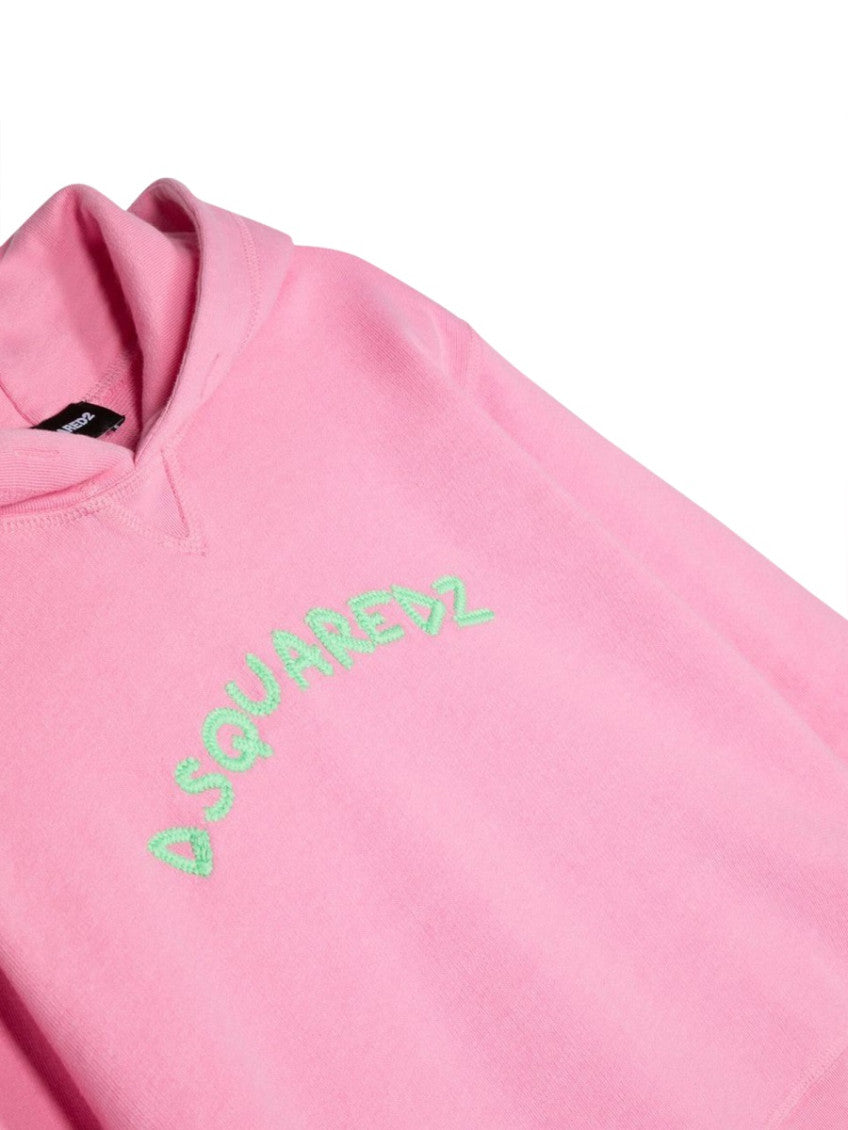Girls Pink Logo Hoodie 3