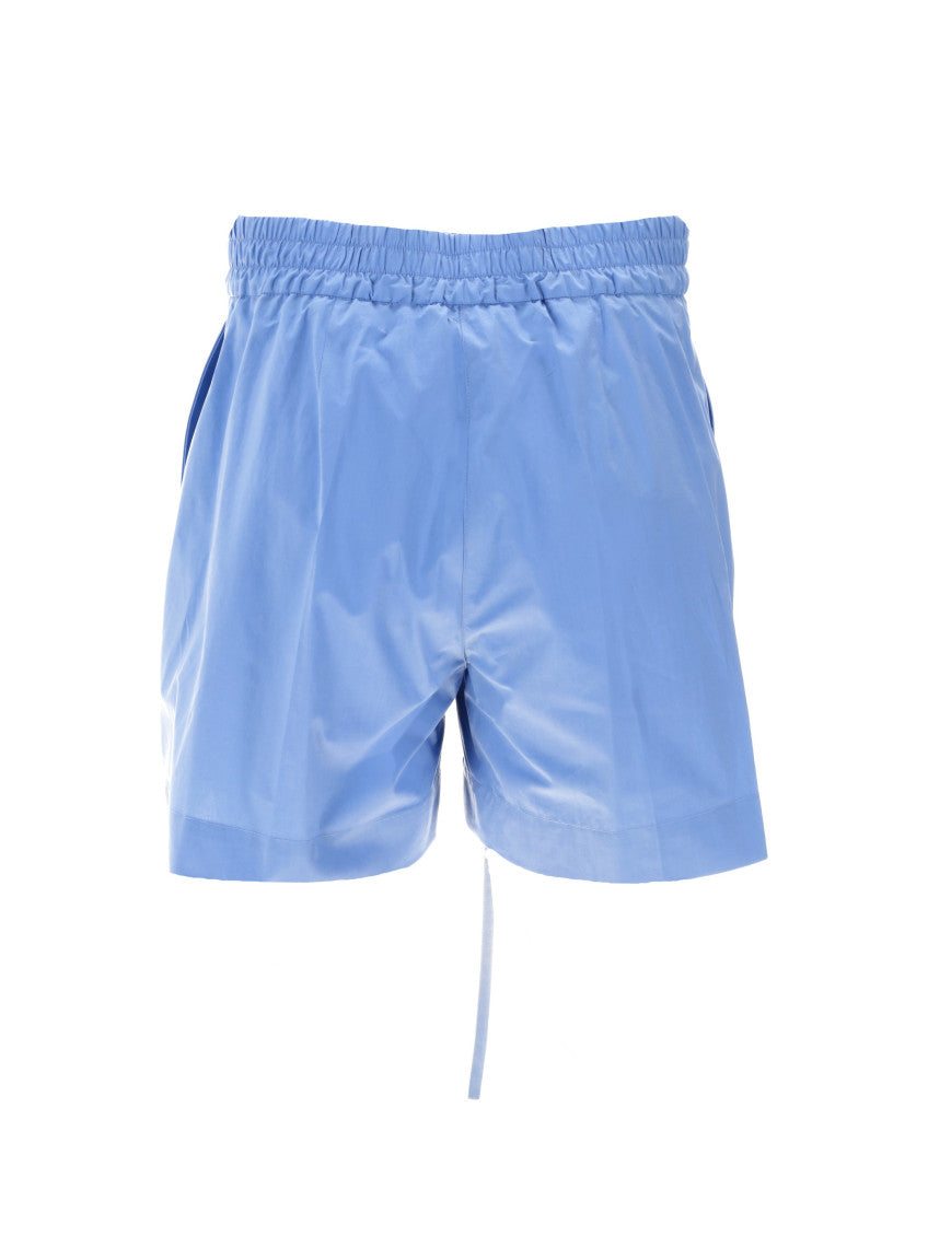 Blue Solid Shorts 2