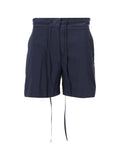 Dark Blue Solid Shorts 1