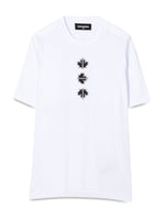 Kids White Graphic T-Shirt 1