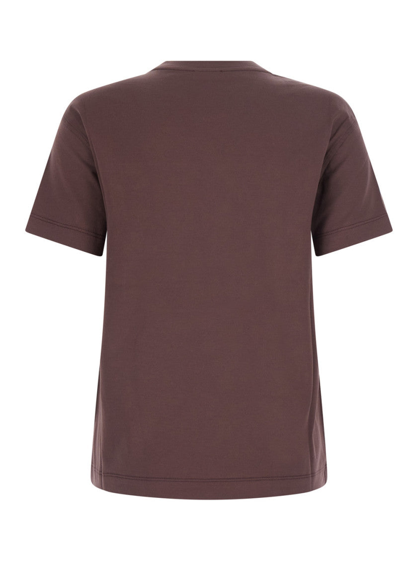 Brown Crew Neck T-Shirt 2