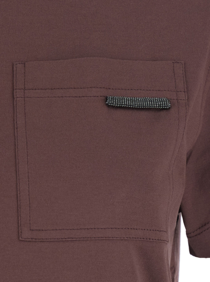 Brown Crew Neck T-Shirt 3
