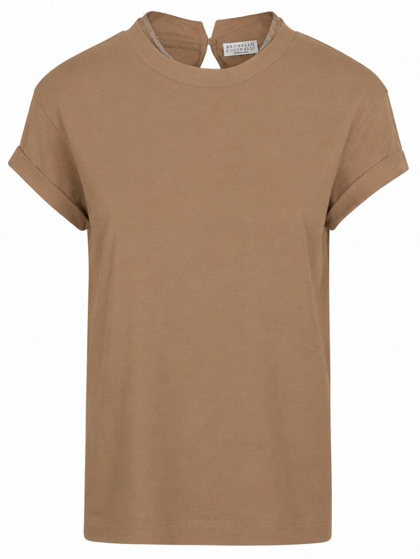 Brown Round Neck T-Shirt 1
