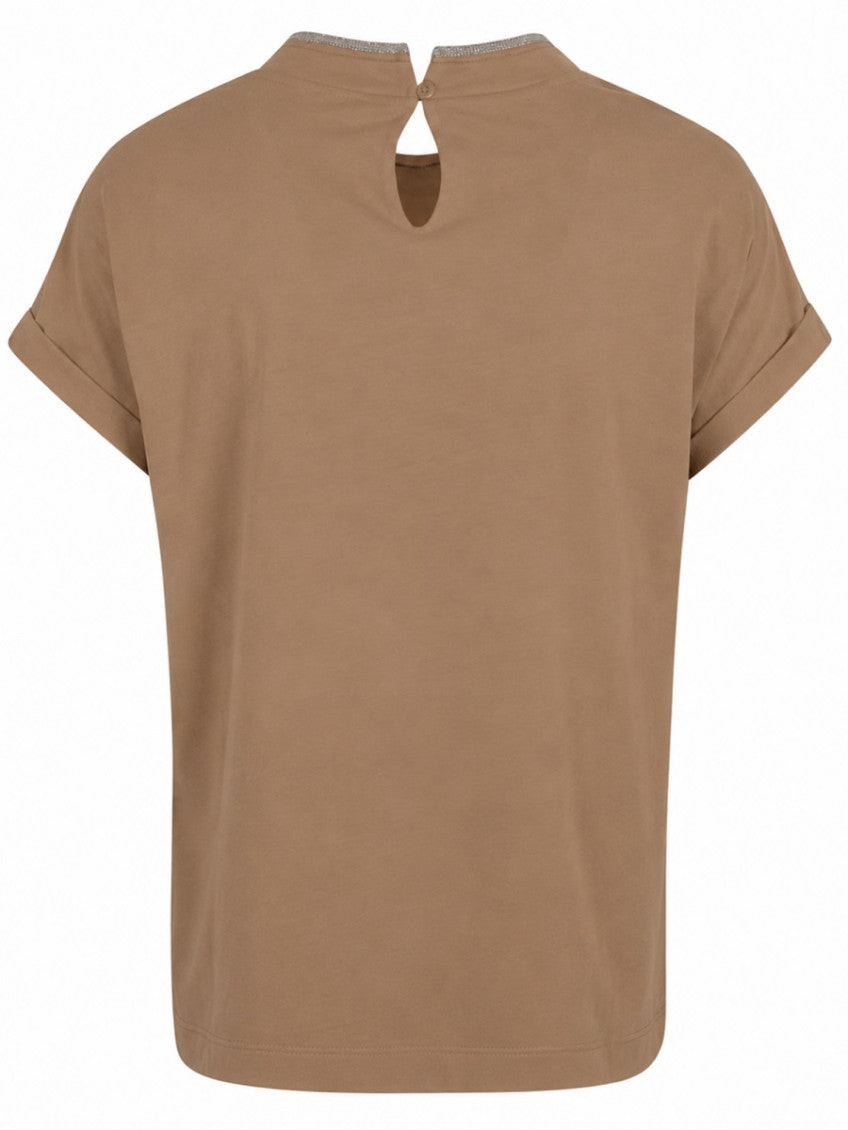 Brown Round Neck T-Shirt 2