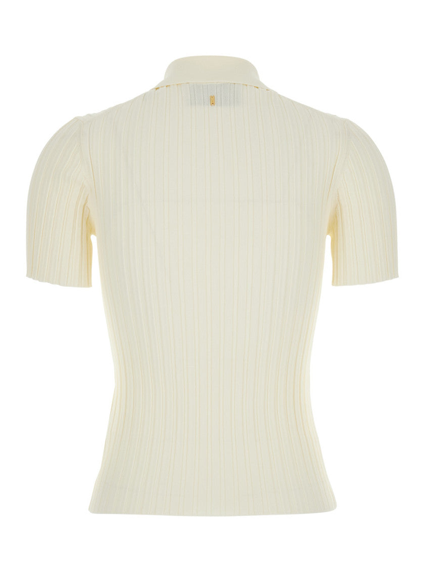 Off White Shirt Collar Polo 2