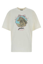 Off White Round Neck T-Shirt 1