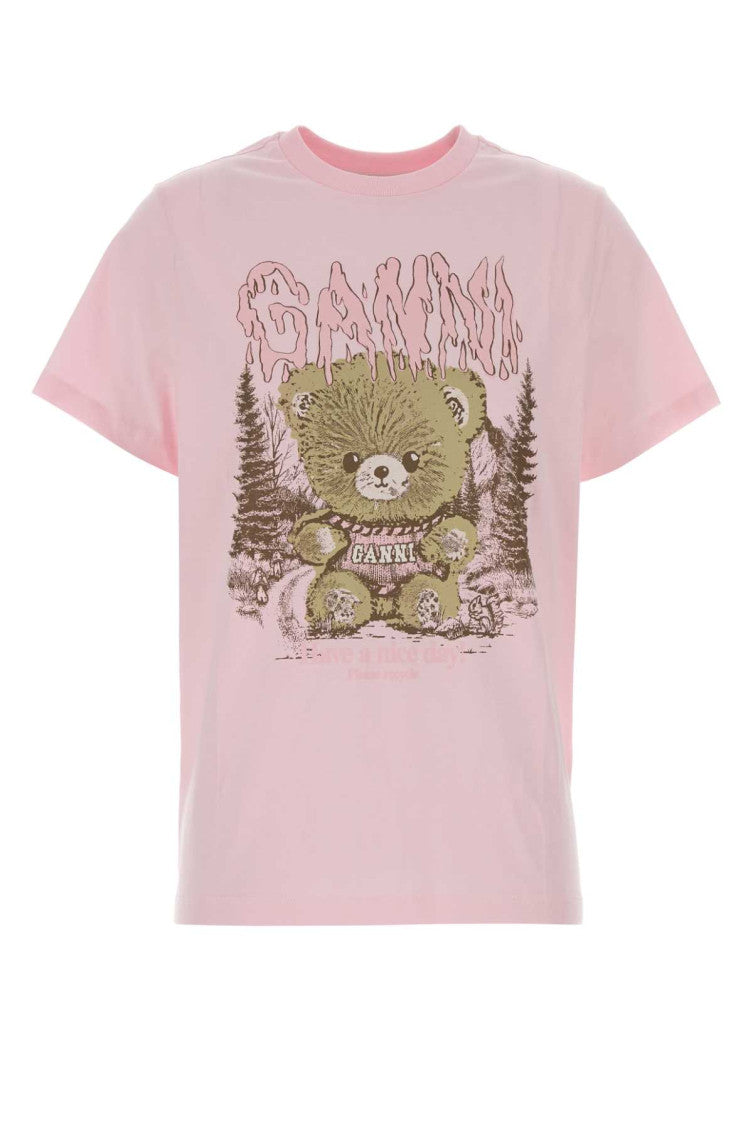 Pink Crew Neck T-Shirt 1