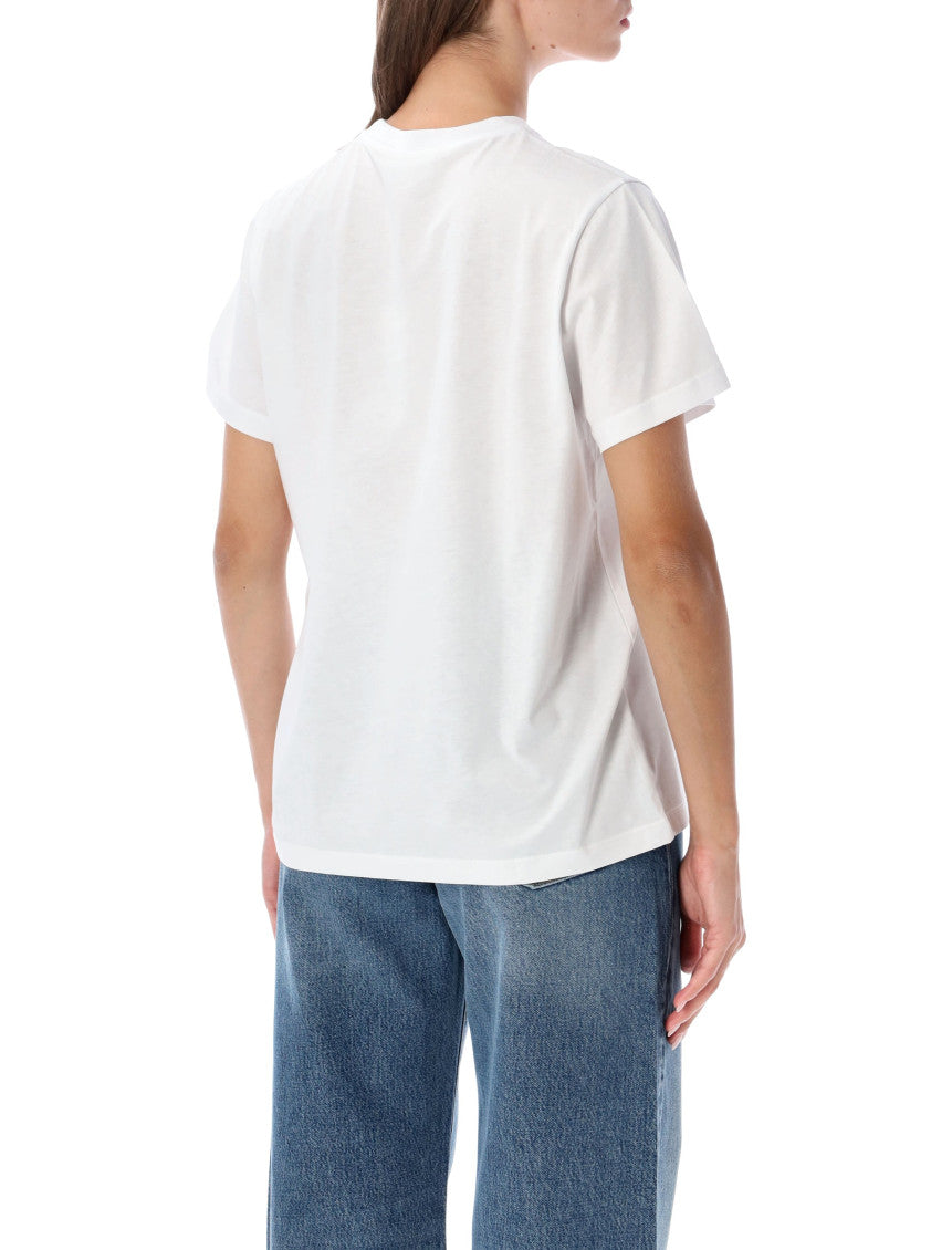 White Crew Neck T-Shirt 2