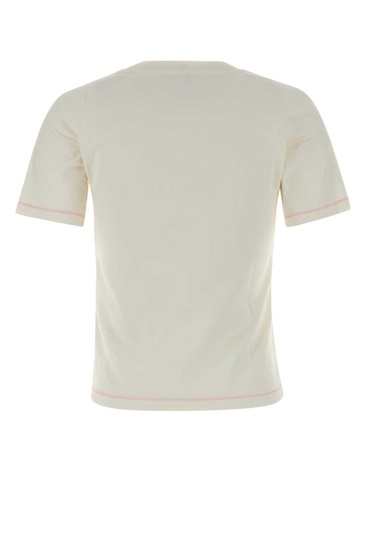 Off White Round Neck T-Shirt 2