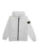 Kids White Cotton Hoodie 1
