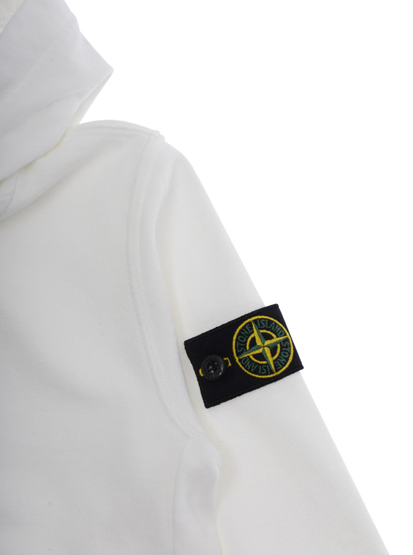 Kids White Cotton Hoodie 3