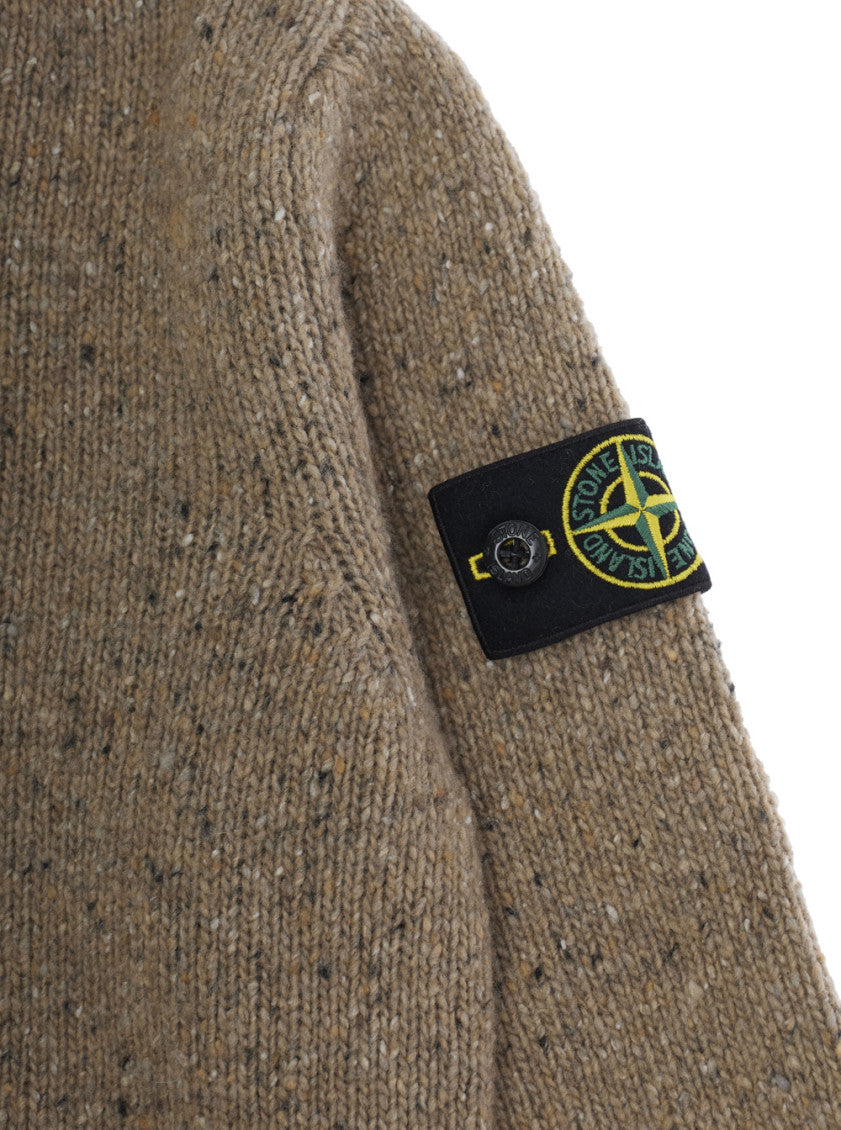 Boys Beige Knitted Sweater 3