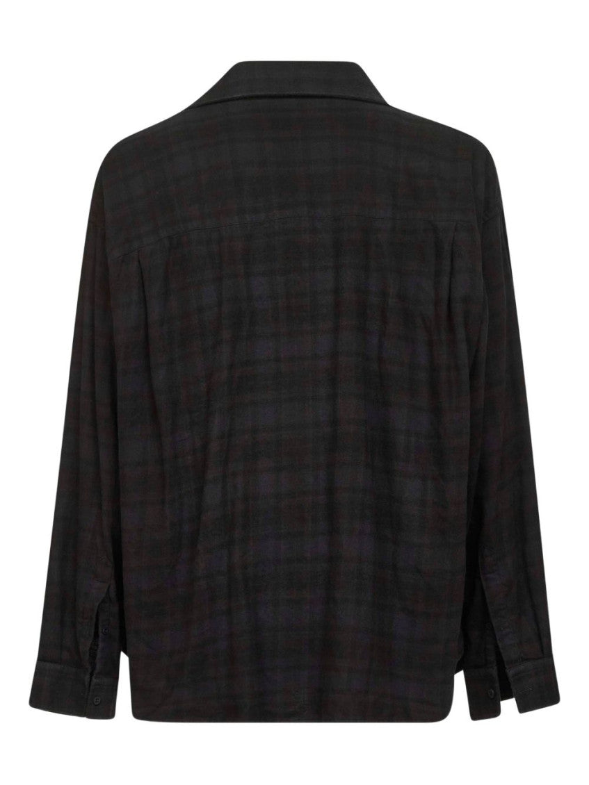 Black Layered Cotton Shirt 2