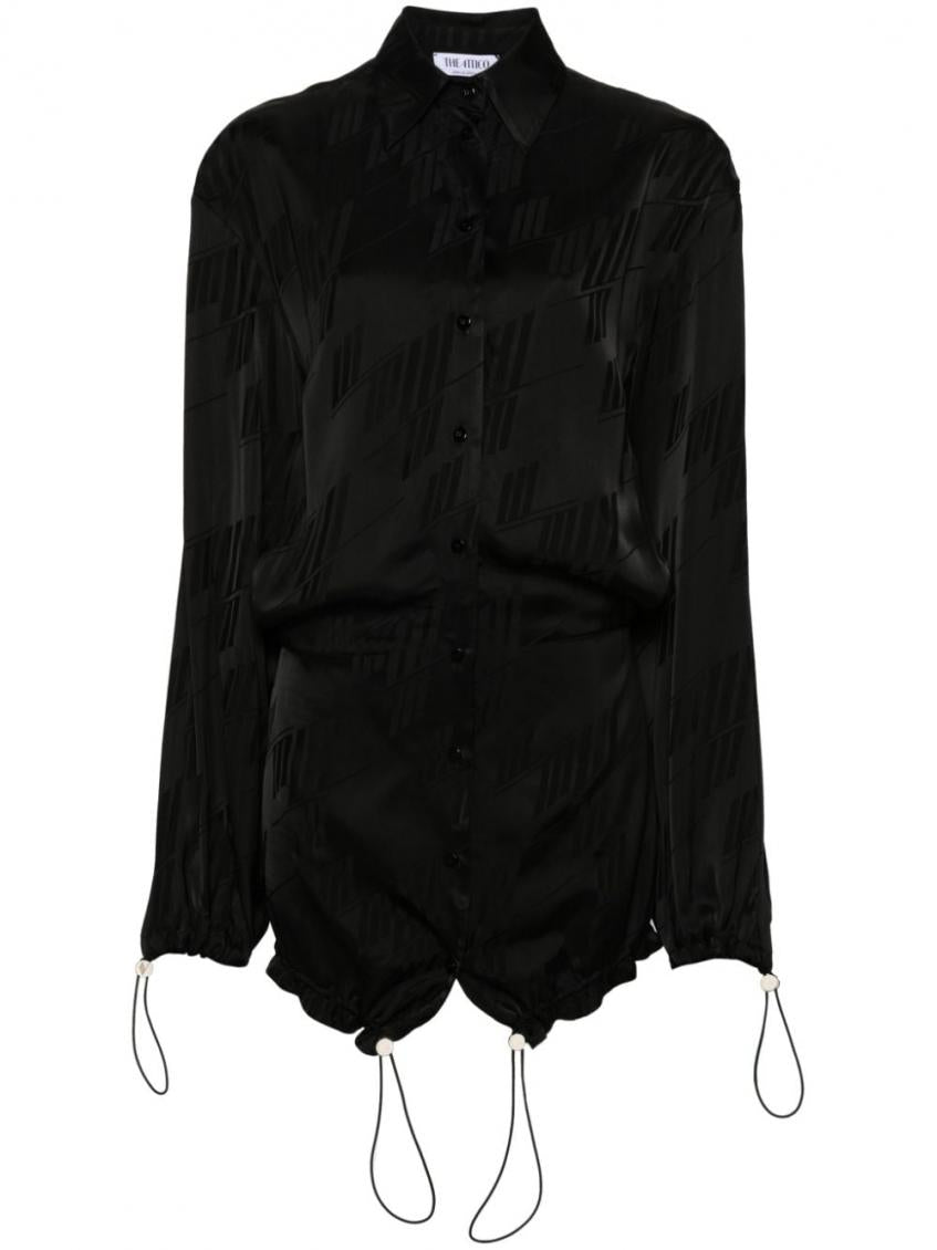 Black Logo Mini Dress 1